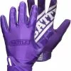 Battle Sports Double Threat Youth Receiver Gloves Purple
