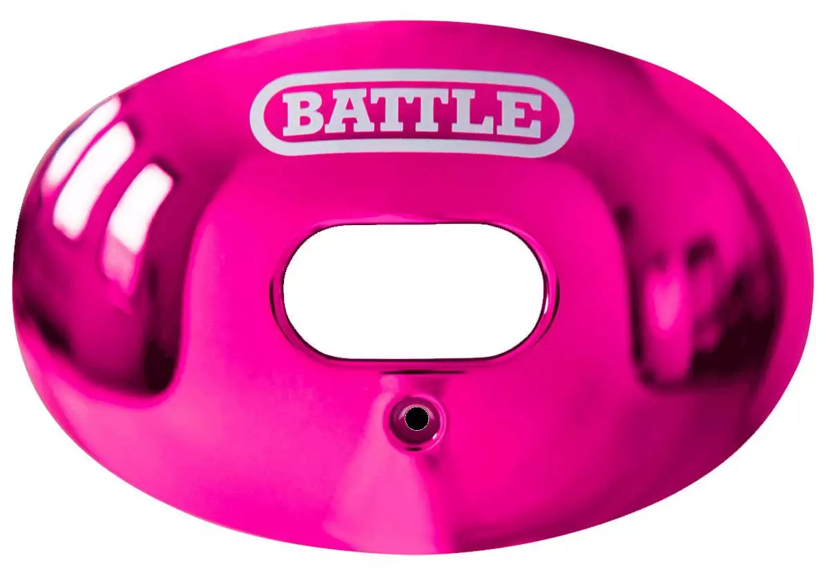 Battle Sports Oxygen Chrome Lip Protector Mouthguard Yellow 4 Battle Sports Oxygen Chrome Lip Protector Mouthguard Yellow - Image 4