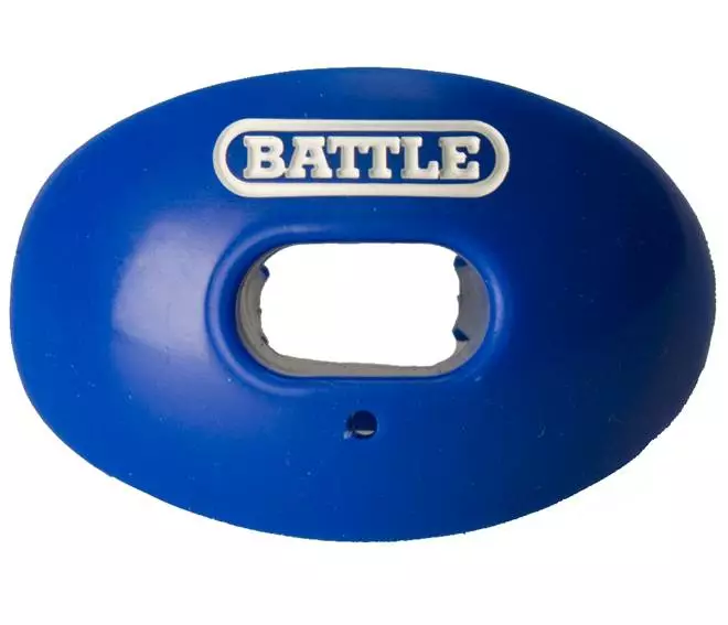 Battle Sports Oxygen Lip Protector Mouthguard - Convertible Blue 2 Battle Sports Oxygen Lip Protector Mouthguard - Convertible Blue - Image 2