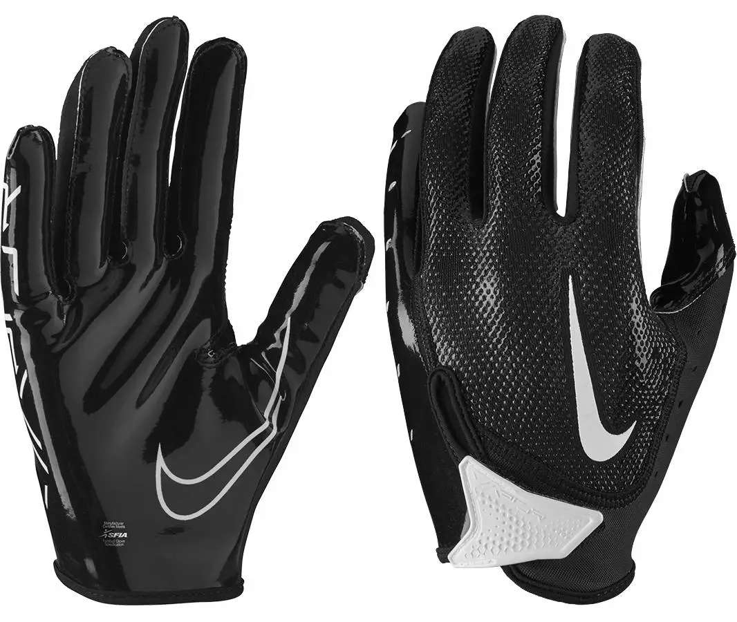 Nike Vapor Jet 7.0 Youth Football Gloves White/Black 2 Nike Vapor Jet 7.0 Youth Football Gloves White/Black - Image 2