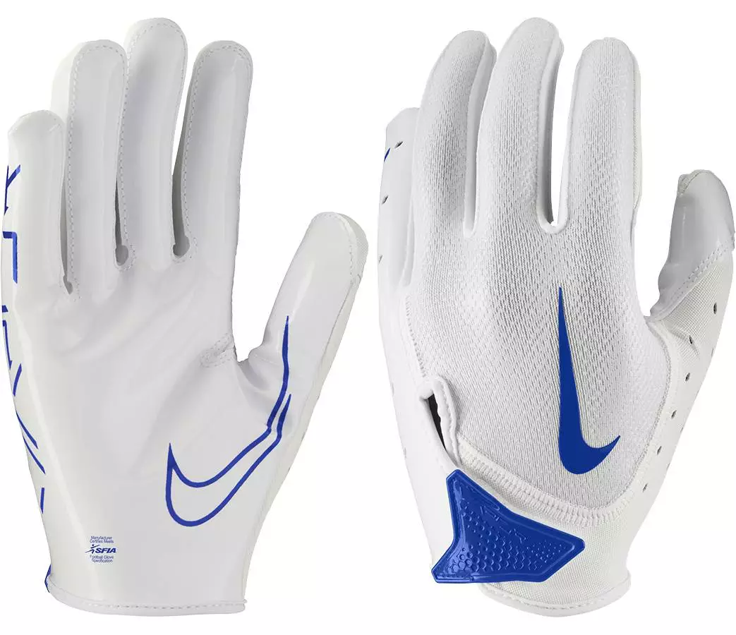 Nike Vapor Jet 7.0 Youth Football Gloves White/Black 5 Nike Vapor Jet 7.0 Youth Football Gloves White/Black - Image 5