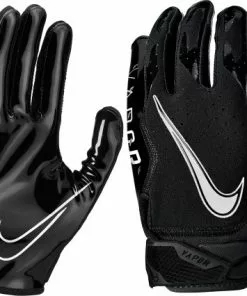 Nike Vapor Jet 6.0 Youth Football Gloves - Re-Packaged White/Black