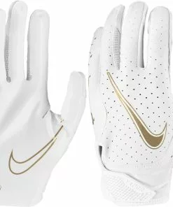 Nike Vapor Jet 6.0 Youth Football Gloves Navy/White -Deals football Store 966 n1000606 whitemetallicgold l mainProductImage FullSize