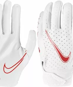 Nike Vapor Jet 6.0 Youth Football Gloves Navy/White -Deals football Store 966 n1000606 whitered l mainProductImage FullSize
