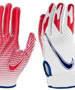 Nike Vapor Jet 6.0 Youth Football Gloves Navy/White -Deals football Store 966 n1000606 whiteredblue l mainProductImage FullSize