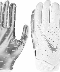 Nike Vapor Jet 6.0 - Electric Varsity Adult Football Gloves Black/Silver -Deals football Store 966 n1001636 whitesilver l mainProductImage FullSize
