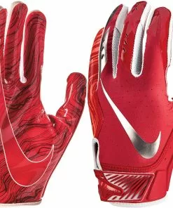 Nike Vapor Jet 5.0 Adult Football Gloves Navy/Navy/Chrome -Deals football Store 966 nfg17 redredchrome s mainProductImage FullSize