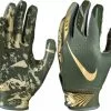 Nike Vapor Jet 5.0 Youth Football Gloves - Re-Packaged Olive/Olive/Chrome