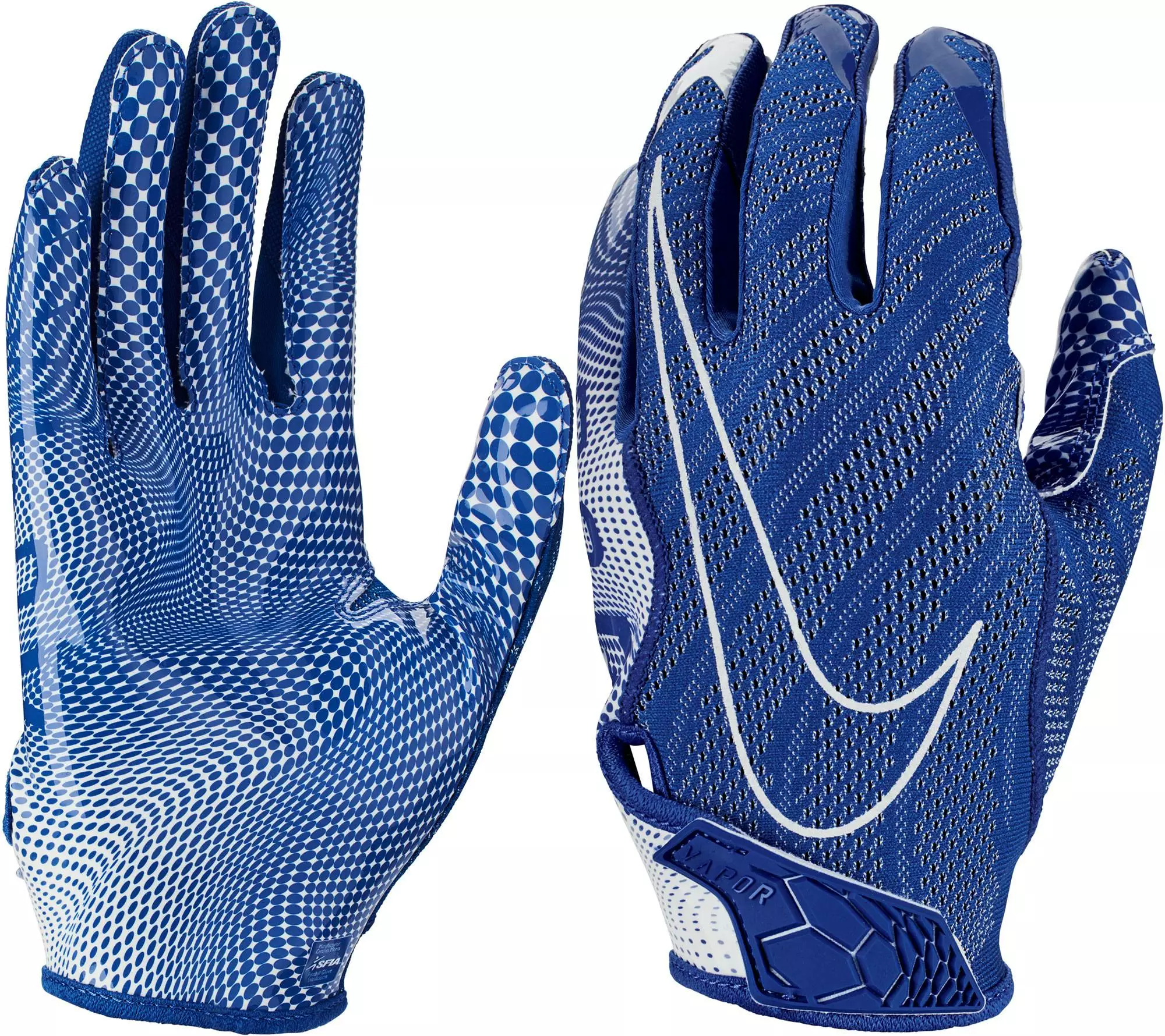 Nike Vapor Knit 3.0 Football Gloves Royal/White 3 Nike Vapor Knit 3.0 Football Gloves Royal/White - Image 3