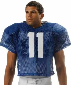 A4 All Porthole Adult/Youth Custom Practice Football Jersey Royal