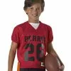 Alleson Hero Youth Custom Flag Football Jersey with Flags Charcoal