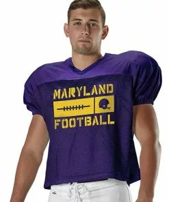 Alleson Youth/Adult Extreme Porthole Mesh Custom Football Practice Jersey Royal