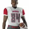 Alleson Youth/Adult Stretch Game Custom Football Jersey Charcoal/White