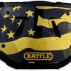 Battle American Flag 2.0 Chrome Adult Football Back Plate - Gold