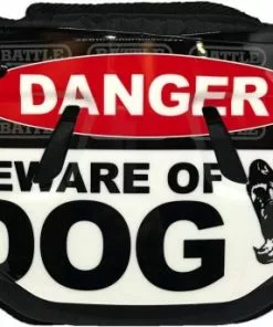 Battle Sports Beware of Dog Adult Football Back Plate