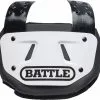 Battle Sports Back Bone Youth Football Back Plate White/Black