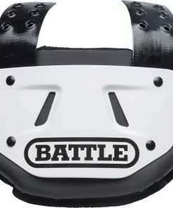 Battle Sports Back Bone Youth Football Back Plate White/Black