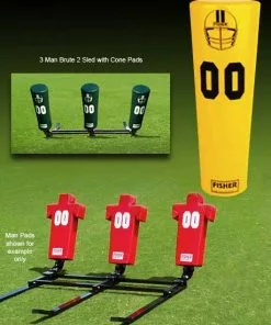 Fisher 3 Man Brute Youth Football Sled