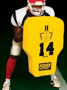 Fisher HD104 31" x 21" Contour Football Body Shield Maroon