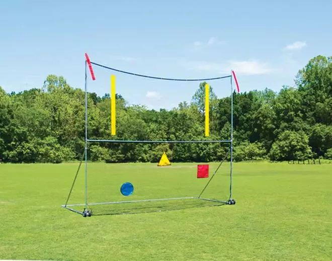 Fisher Portable High School Football Goal Post - Net / Targets / Uprights Set 1 Fisher Portable High School Football Goal Post - Net / Targets / Uprights Set