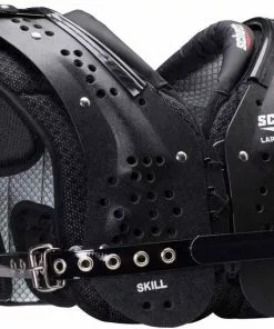 Schutt Varsity Flex 4.0 Adult Football Shoulder Pads - Skill Position Black/Gray