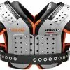 Schutt XV HD Adult Football Shoulder Pads - Lineman Black/Gray