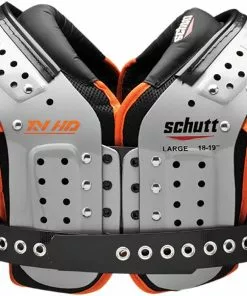 Schutt XV HD Adult Football Shoulder Pads - Lineman Black/Gray