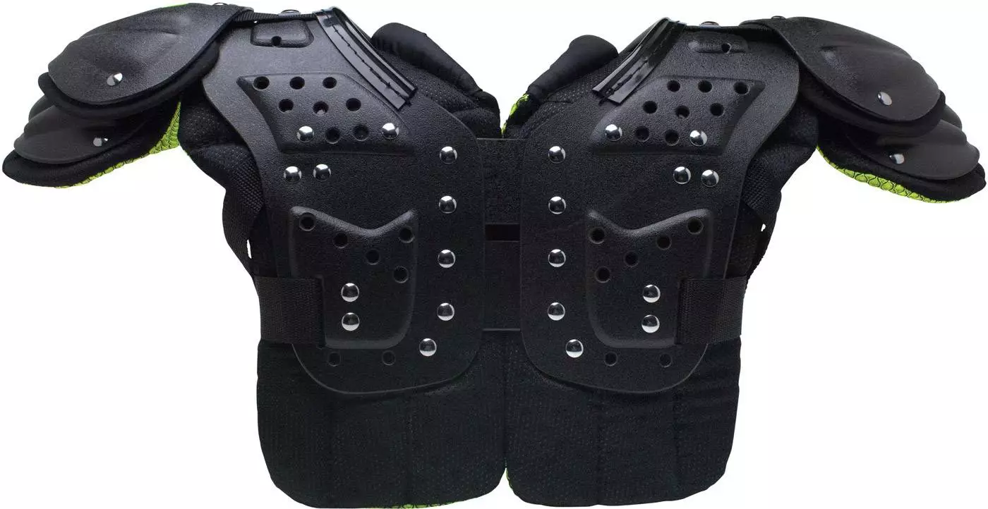 Schutt Y Flex 4.0 All Purpose Youth Football Shoulder Pads Neon Green 3 Schutt Y Flex 4.0 All Purpose Youth Football Shoulder Pads Neon Green - Image 3