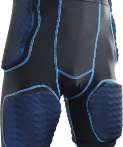 Sports Unlimited Adult 5 Pad Integrated Football Girdle 2.0 White