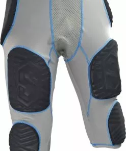 Sports Unlimited Adult 7 Pad Integrated Football Girdle - Hard Thigh Pads White