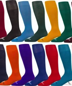 Pro Feet Solid Color Non-Cushioned All-Sport Team Socks